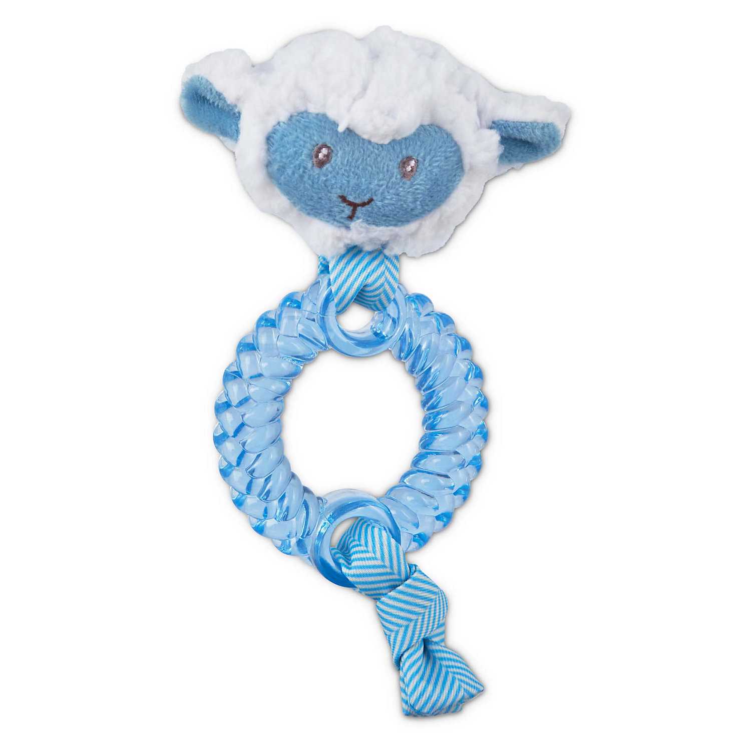 Leaps & Bounds Little Chews Teething Ring Puppy Toy in Assorted Colors, Small