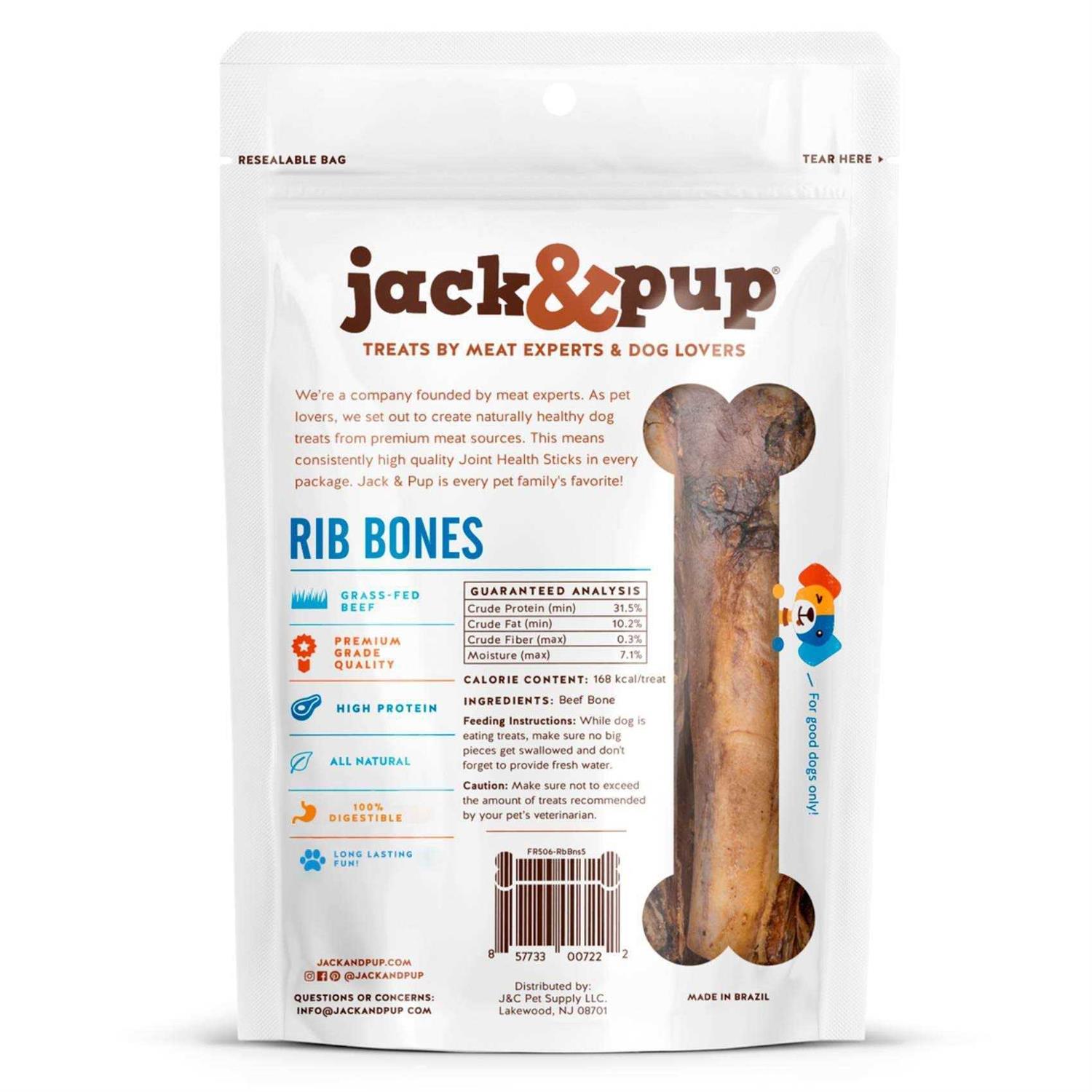 Jack&Pup Rib Bones Beef Dog Treats - Image 4