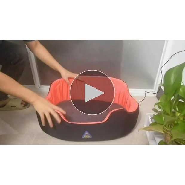 jojopepe washable dog bed heated cat bed for medium Small pets with warming temperature - Image 2