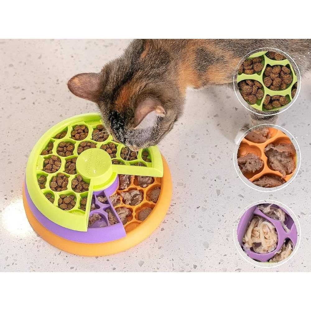 Catstages Kitty Lickin' Layers Multilayered Fun Puzzle Cat Feeder - Image 4