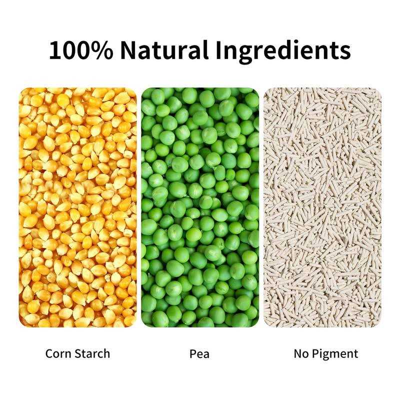 FUKUMARU Tofu Cat Litter Clumping Cat Litter, Dust Free Unscented Flushable Tofu Litter, Natural, Lightweight and Low Tracking Cat Litter - Image 5