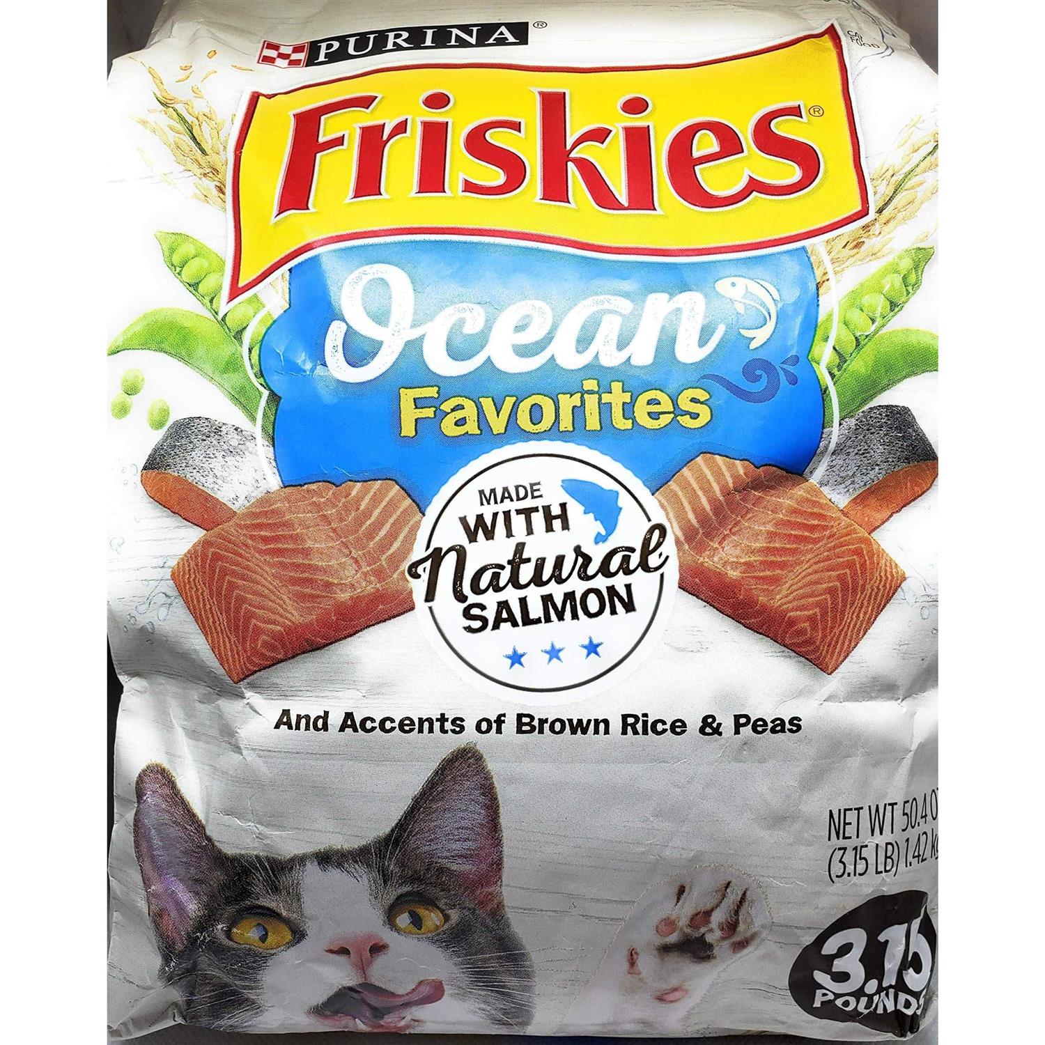 Friskies Ocean Favorites Dry Cat Food With Natural Salmon - Image 3